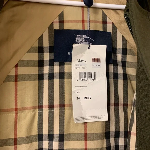 Burberry NWT Men’s Jacket size 34 - Picture 3 of 11